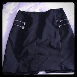 Black zip skirt size 36 h & m
